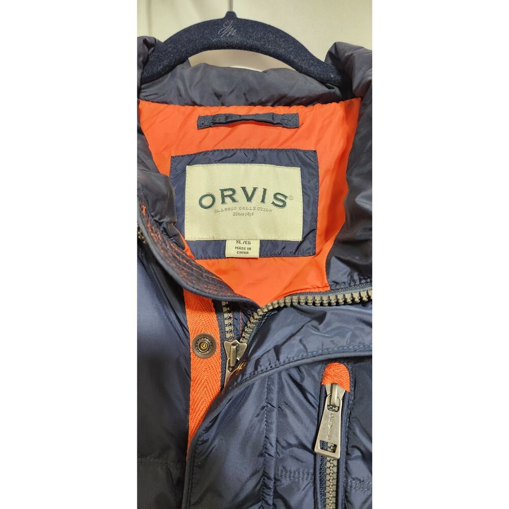 Orvis Essex Duck Down Puffer Vest Mens XL EUC Full Zip Pockets Sleeveless Jacket - Picture 11 of 13
